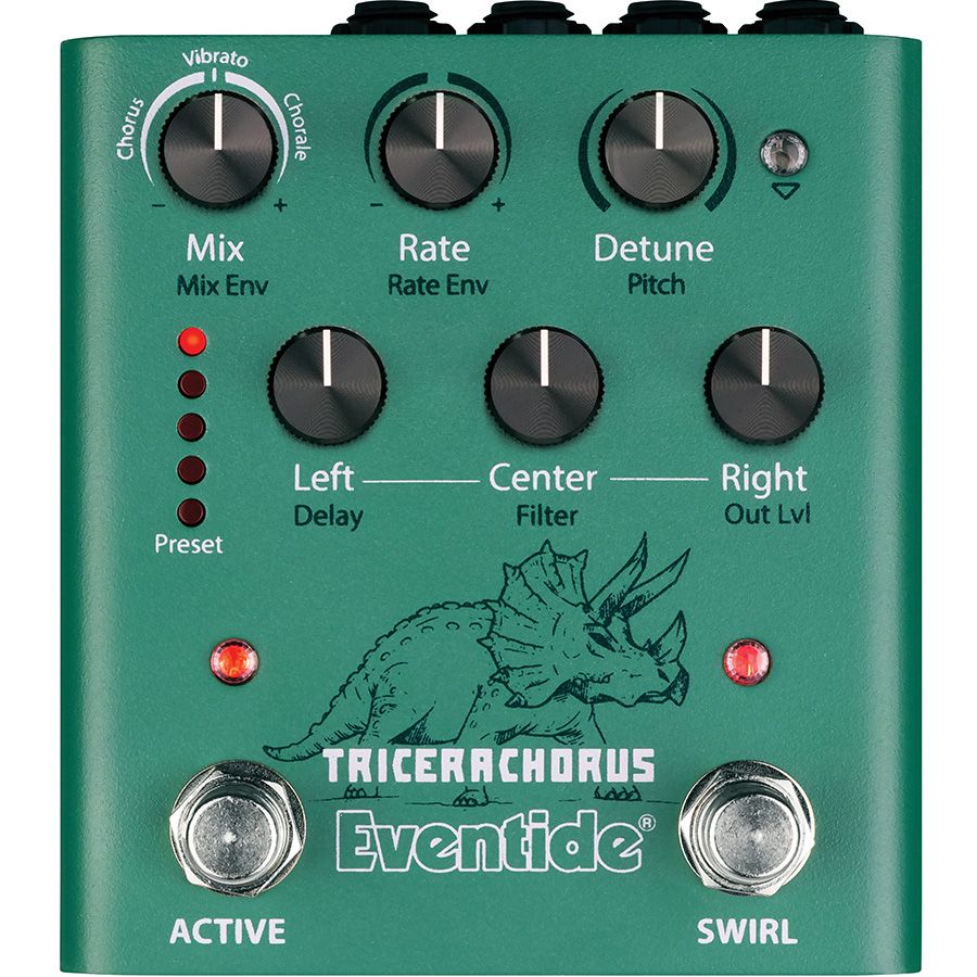 Eventide TriceraChorus pedal, front view