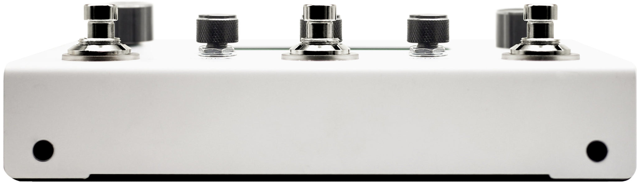 Hotone Ampero II Stomp amp modeler, side profile showing jack connectors