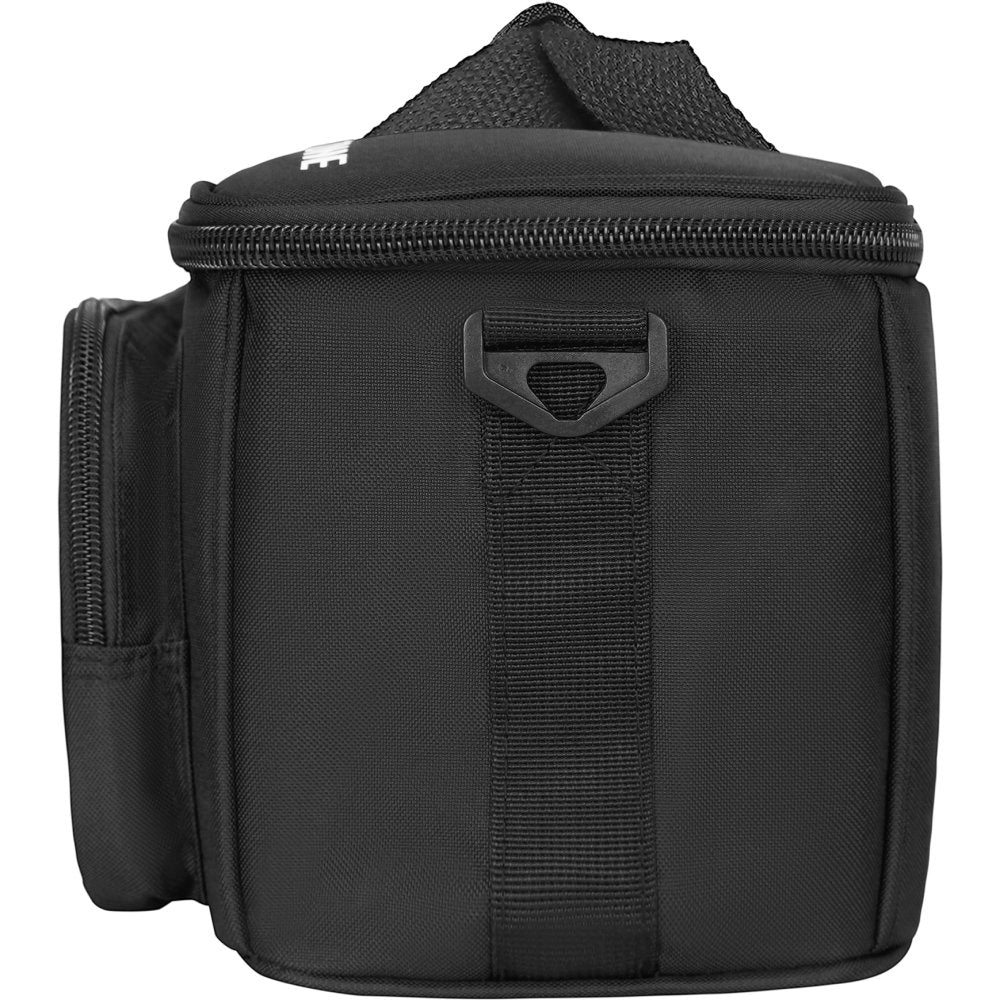 Hotone padded backpack-style gig bag, front view showing straps and side pockets