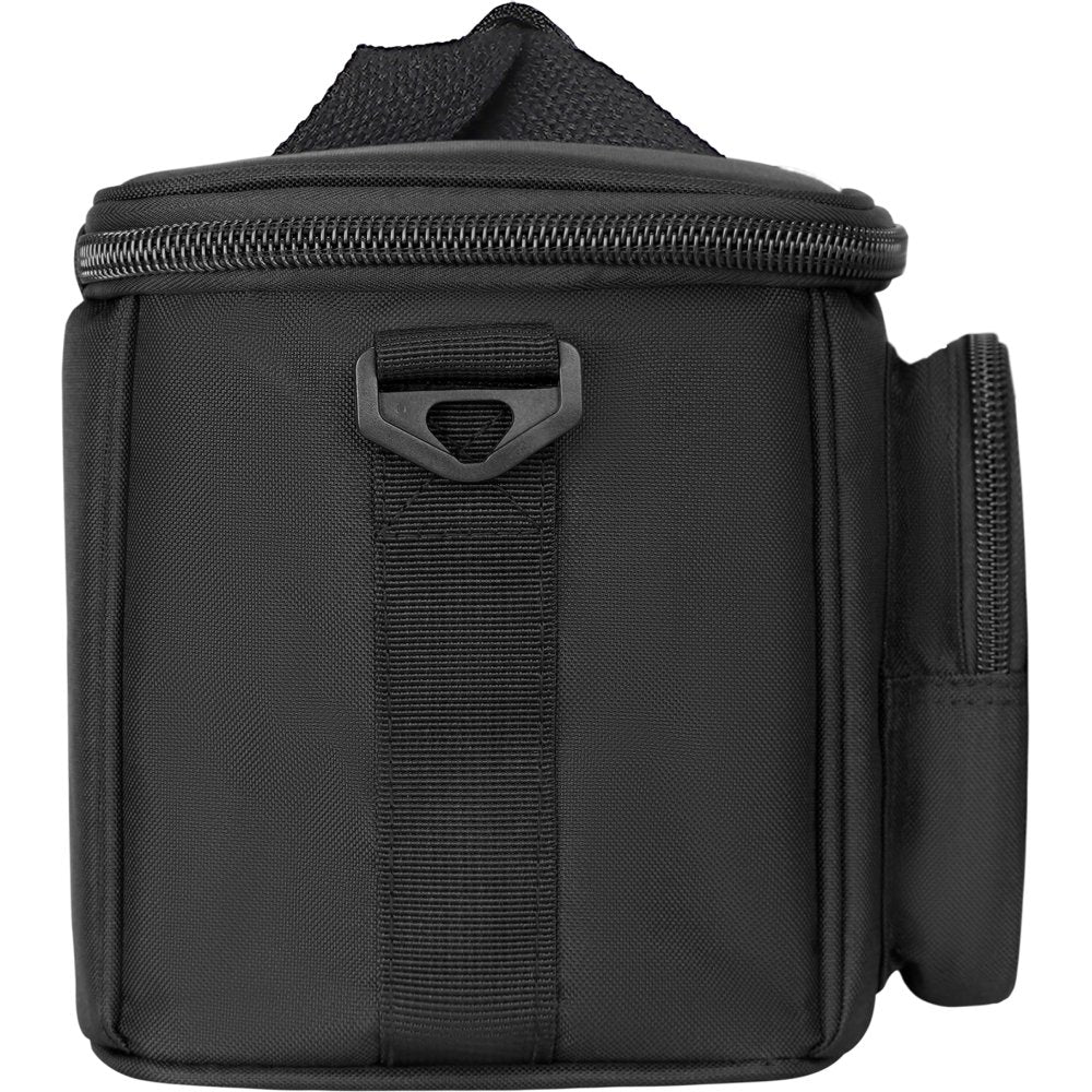 Hotone padded backpack-style gig bag, rear view showing shoulder strap system