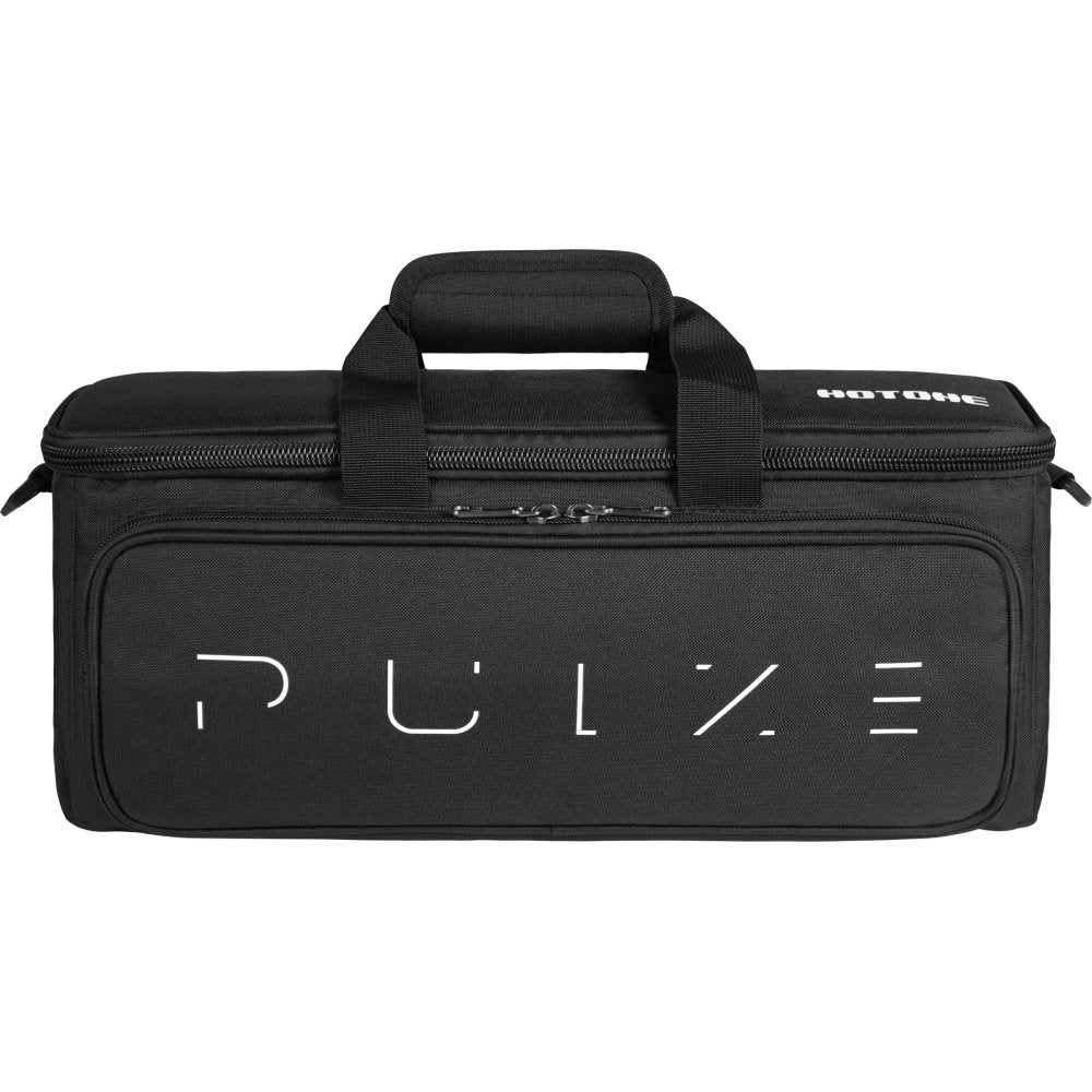 Hotone PGB-1 padded carrying case for the Pulze amplifier, printed with Pulze wordmark