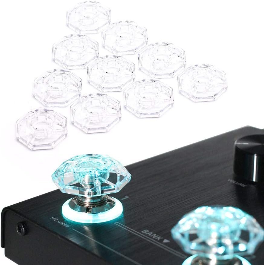 Hotone Karat Cap Transparent Footswitch Cover Switch Protector Stomp Knob Pedal Top - pack of 10