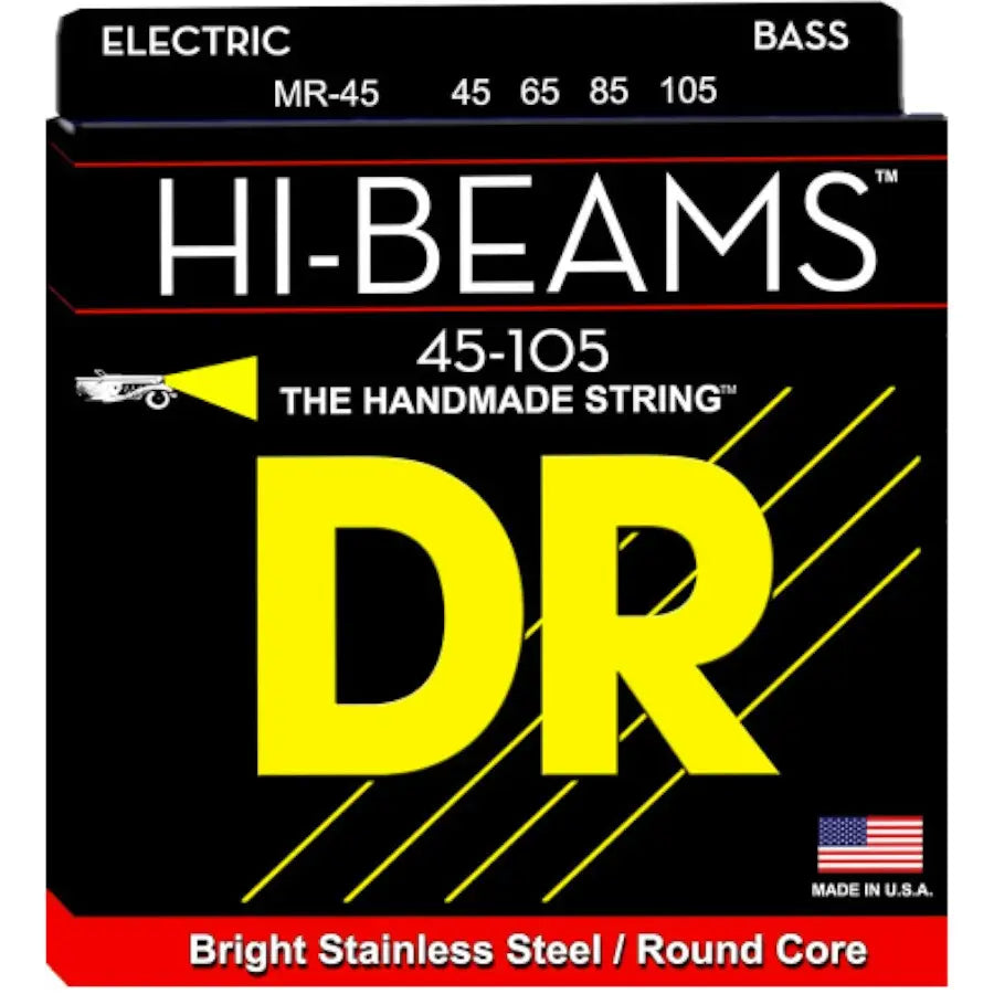 MR-45 4-String Set HI-BEAM Stainless Steel Bass Strings Medium 45-105