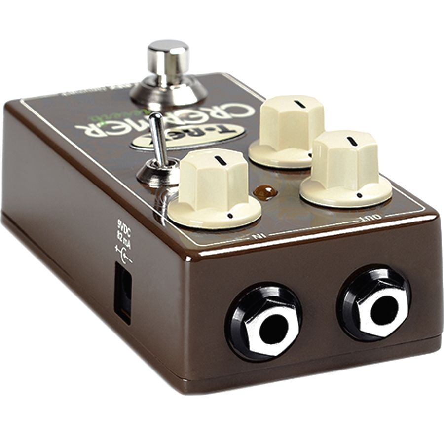 T-Rex Creamer reverb pedal — side jacks