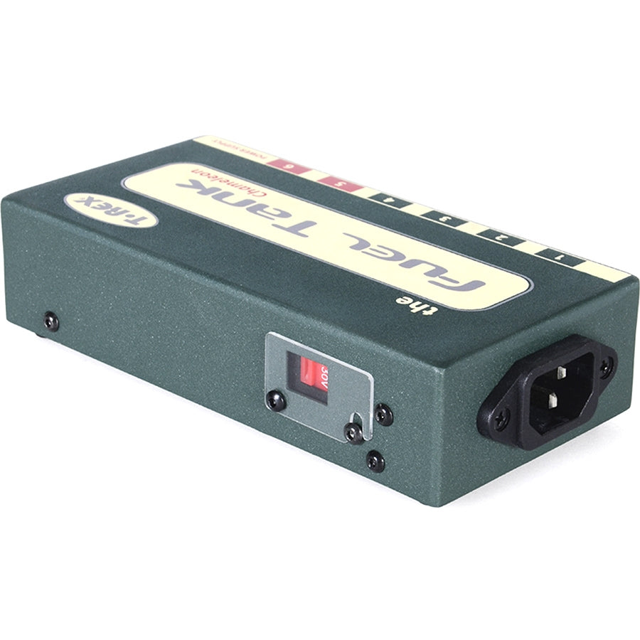 T-Rex Fuel Tank Chameleon multi-voltage isolated power supply — back panel with mains inlet