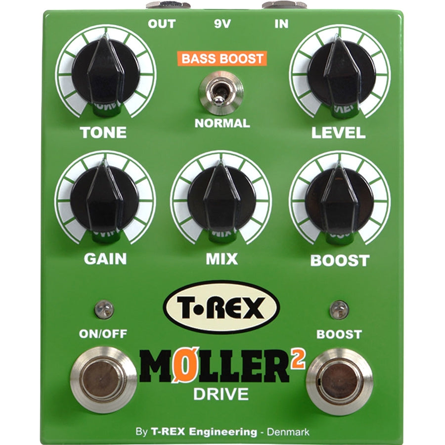 T-Rex Moller 2 overdrive with clean boost pedal — front view