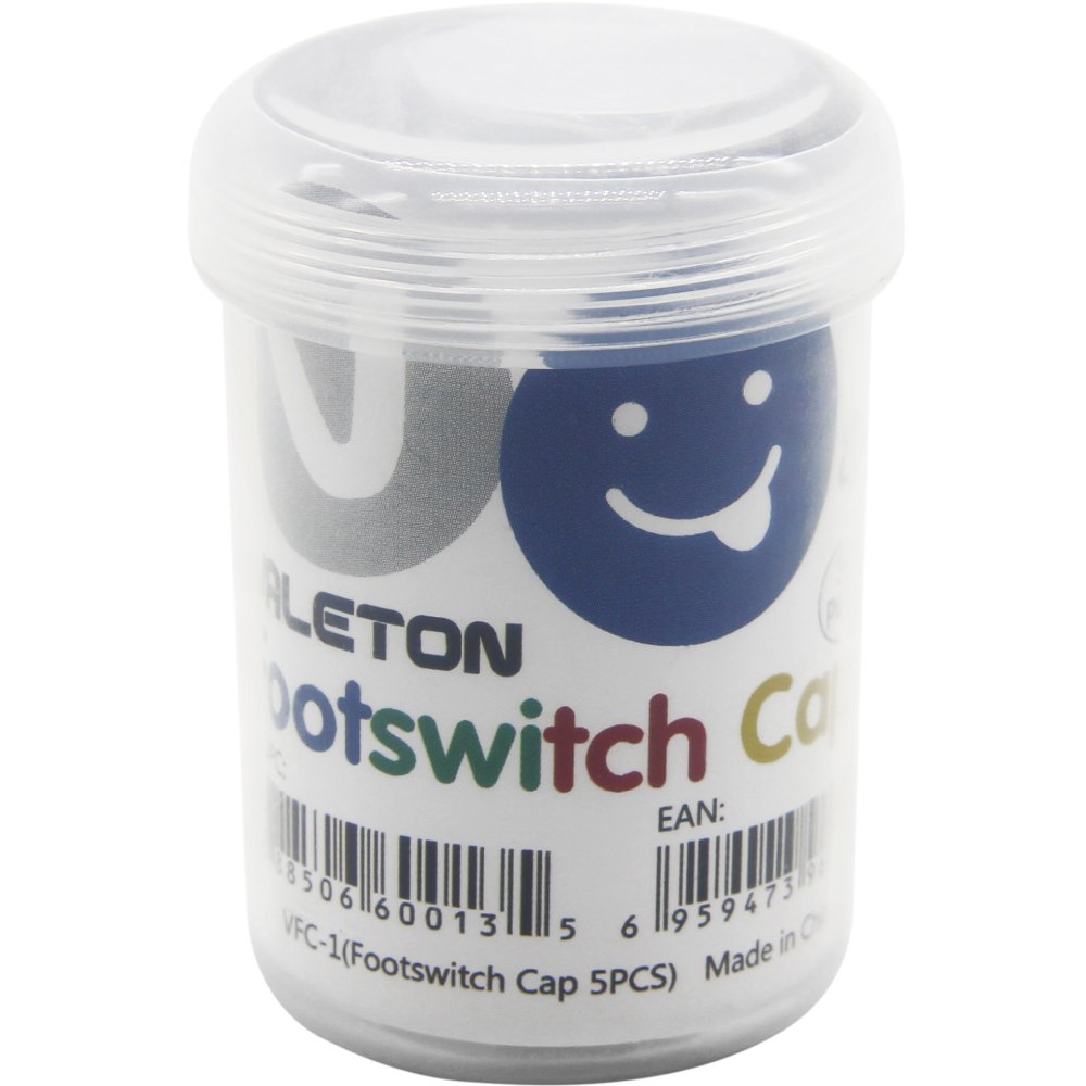 Valeton VFC-1 footswitch cap 5-piece set in retail packaging