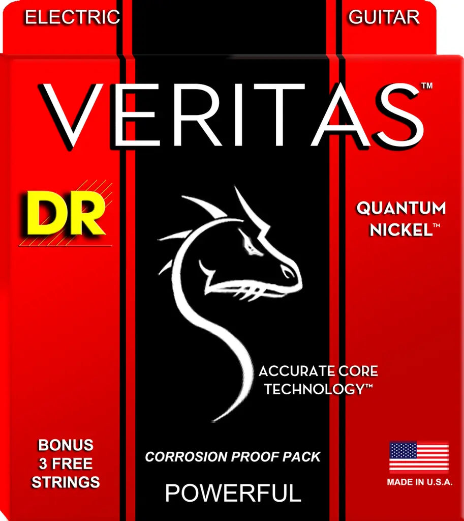 VTE-11 6-String Set VERITAS Coated Core Technology Electric Guitar Strings Heavy 11-50